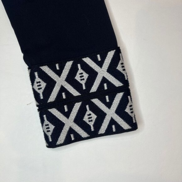 TORY BURCH ARIANA‎ V Neck Tunic with Taping Blouse Embroidered Knit Trim Size 4 - Picture 13 of 16